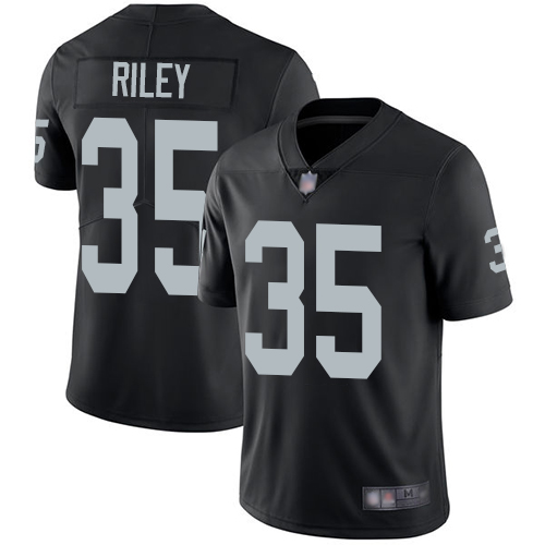 Men Oakland Raiders Limited Black Curtis Riley Home Jersey NFL Football #35 Vapor Untouchable Jersey->nfl t-shirts->Sports Accessory